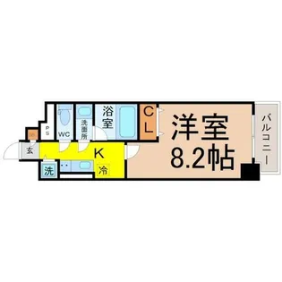 グリーンコート中島【5階】の間取り
