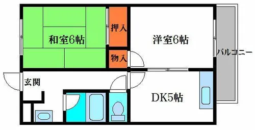 ハイライフウエスト【2階】の間取り