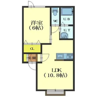 エステートパインビュー【H号室】の間取り