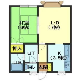 コーポ光【201号室】の間取り
