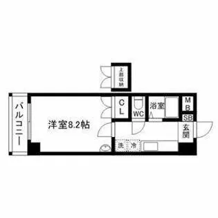 ロイヤル天神南【13階】の間取り