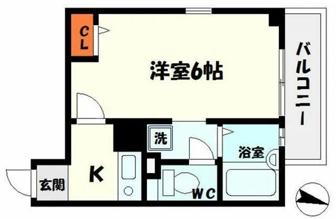 コボックス太子橋【4階】の間取り