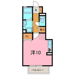 ヴィラ小山 A【1階】の間取り