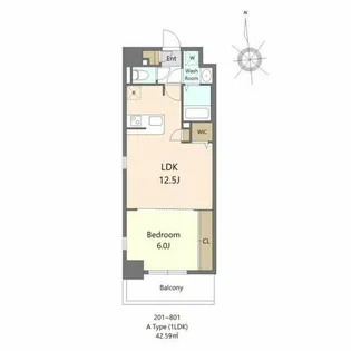 S-RESIDENCE大濠公園achieve【2階】の間取り