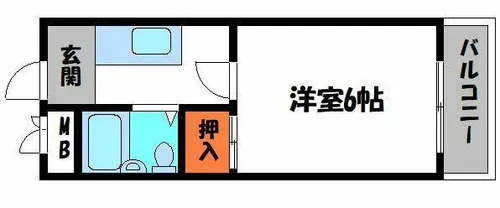 マルセビル【5階】の間取り