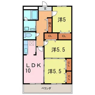East One【2階】の間取り