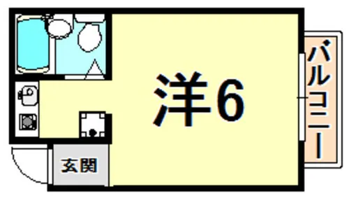 ダイドーメゾン西宮北口【4階】の間取り
