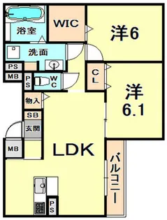 苦楽園COLN【3階】の間取り