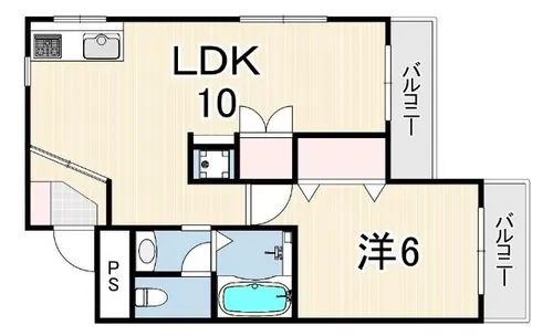ハイム門戸【2階】の間取り