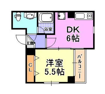 ビルボード芦屋【3階】の間取り
