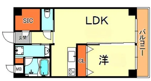 エーデルホーフ住吉本町【3階】の間取り