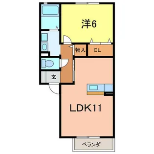 メゾン・ド・ソレイユK【2階】の間取り