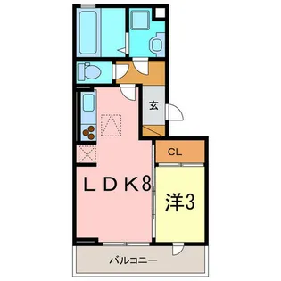 カーサコモド【1階】の間取り