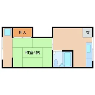 橋本アパート【2階】の間取り