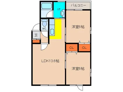 めぞん八番館【301号室】の間取り