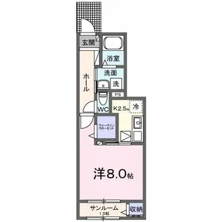 ビュルデ サボン【1階】の間取り