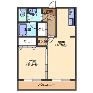 ラングレーコート石川【4階】の間取り
