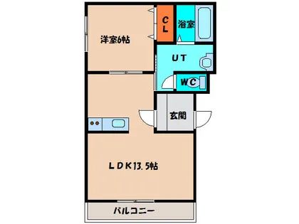 グランディスリーオⅡ【102号室】の間取り