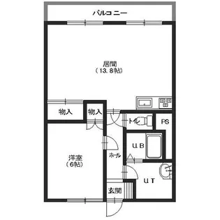 ロイヤルシティ参番館【203号室】の間取り