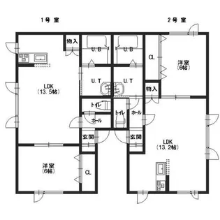 グランデ・カーサ【101号室】の間取り