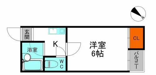 リバー豊秀【2階】の間取り