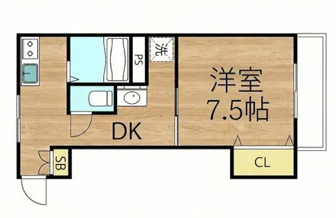 今津パークハイツB棟【202号室】の間取り