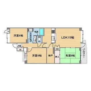 ドルチェ甲子園【3階】の間取り