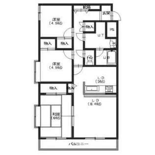 ケントパレス函館【805号室】の間取り