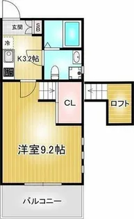 プリミエール妙音通【2階】の間取り