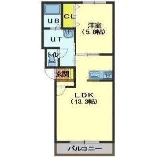プテロン【202号室】の間取り