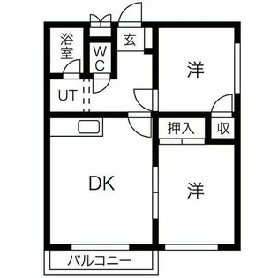 北海道札幌市北区新琴似八条15丁目【マンション】の間取り