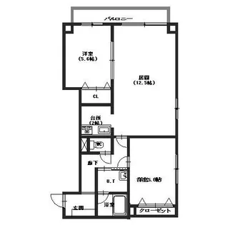 メゾンラフォーネ【602号室】の間取り