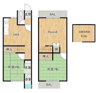 滋賀県大津市若葉台【一戸建】の間取り