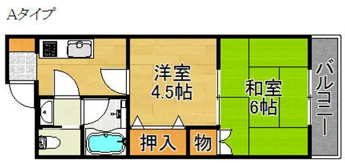 平和マンション【3階】の間取り