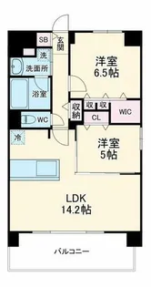 グランヴィラッセ北梅田【8階】の間取り