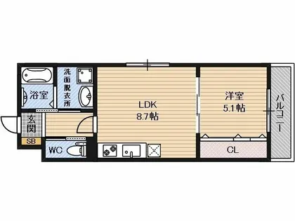 Lavita庭井【4階】の間取り