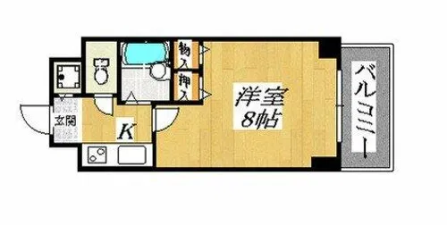 ファミールグランデサウス館【2階】の間取り