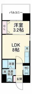 ビガーポリス486与力町公園Ⅱ【12階】の間取り