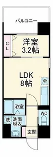 ビガーポリス486与力町公園Ⅱ【12階】の間取り