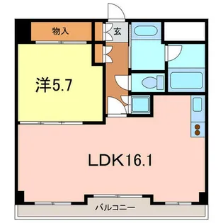 シャトーヨサミ【3階】の間取り