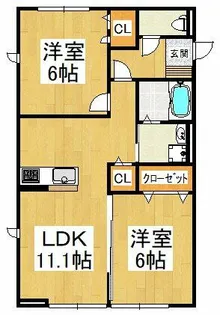 Primrose【3階】の間取り