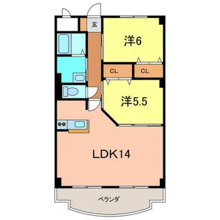 アヴァンセM【302号室】の間取り