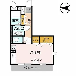 エクレール鷹合【1階】の間取り