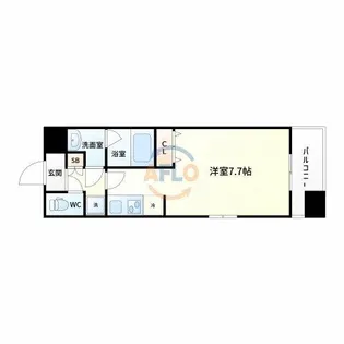 パークフラッツ東三国【7階】の間取り