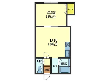 ハチサンマンション【201号室】の間取り