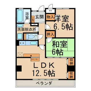 ディージービル小牧中央【502号室】の間取り