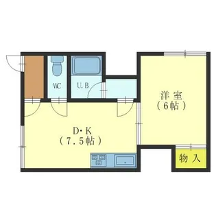 レジデンス富岡【105号室】の間取り