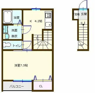 Bell Marine【102号室】の間取り