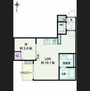 Jack shinkaiⅣ【1階】の間取り