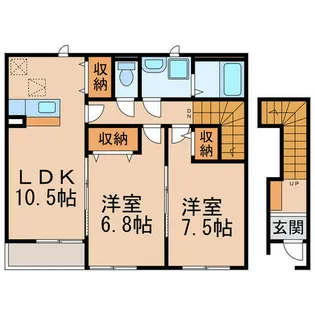 カームハウス【2階】の間取り